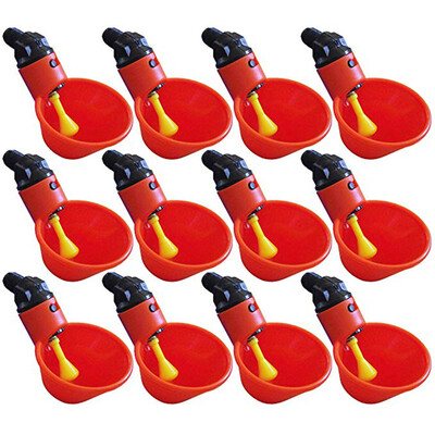 Siaonvr Feed Automatic Bird Coop Poultry Chicken Fowl Drinker Water Drinking Cups 12Pcs
Siaonvr Feed Automatic Bird Coop Poultry Chicken Fowl Drinker Water Drinking Cups 12Pcs