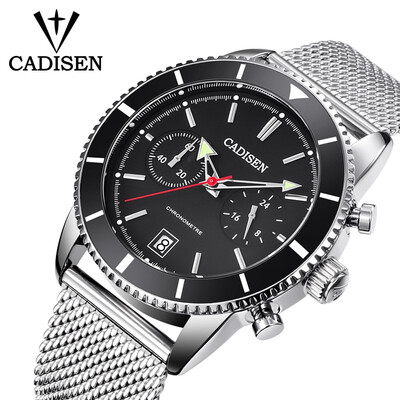 CADISEN Mens Watch Multifunctional Casual Waterproof Stainless Steel Mesh Belt Watch C90656169
CADISEN Mens Watch Multifunctional Casual Waterproof Stainless Steel Mesh Belt Watch C90656169