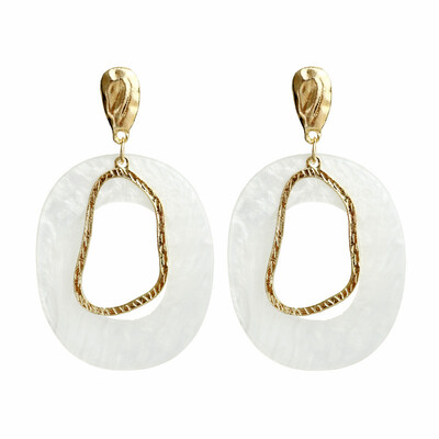 EK886 Bohemia Round Acrylic Drop Earrings Cold Wind Earrings for Women Gold Color Metal Irregular Resin Earrings Fashion Jewelry
EK886 Bohemia Round Acrylic Drop Earrings Cold Wind Earrings for Women Gold Color Metal Irregular Resin Earrings Fashion Jewelry