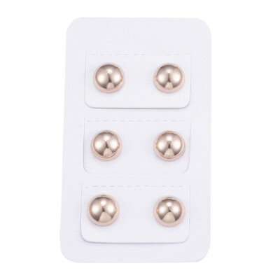 304 Stainless Steel Ear Studs Furnace Electroplating Half Round Rose Gold 15mm Pin 1mm 3pairscard
304 Stainless Steel Ear Studs Furnace Electroplating Half Round Rose Gold 15mm Pin 1mm 3pairscard
