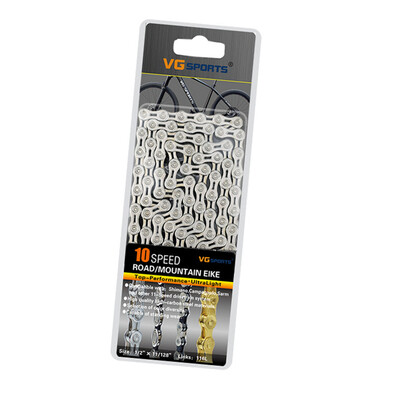 Sports 10 Speed Bike Chain MTB Road Racing Bicycle Half-Hollow 116L Cycling Part