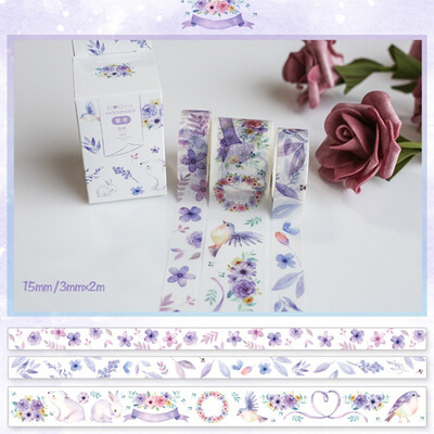 3 PcsBox Fantasy Ocean Beautiful Flowers Plant Washi Tape DIY Decoration for Scrapbooking Masking Tape Adhesive Tape
3 PcsBox Fantasy Ocean Beautiful Flowers Plant Washi Tape DIY Decoration for Scrapbooking Masking Tape Adhesive Tape