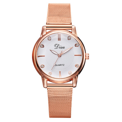 Disu Luxury Rose Gold Mesh Women Watches Ladies Clock Fashion Diamond Female Quartz Wristwatches relogio feminino zegarek damski
Disu Luxury Rose Gold Mesh Women Watches Ladies Clock Fashion Diamond Female Quartz Wristwatches relogio feminino zegarek damski