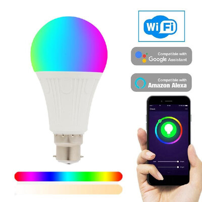 Smart WiFi LED Bulb WiFi Light RGB Multicolor LED Bulb 9W E2627 Dimmable Light Phone Remote Control Compatible with Alexa Google
Smart WiFi LED Bulb WiFi Light RGB Multicolor LED Bulb 9W E2627 Dimmable Light Phone Remote Control Compatible with Alexa Google