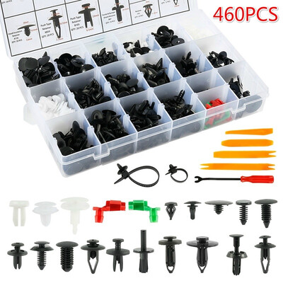 460PCS with 1 Plastic Fastener Remover Auto Body Push Clips Set Retainer Car Trim Remover Tool
460PCS with 1 Plastic Fastener Remover Auto Body Push Clips Set Retainer Car Trim Remover Tool