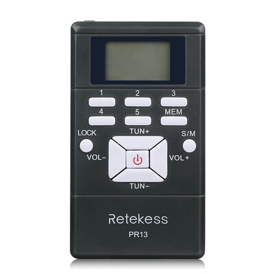 Retekess PR13 FM Radio Receiver Stereo Radio Digital Signal Processing DSP LCD Display with In-ear Headphones Lanyard
Retekess PR13 FM Radio Receiver Stereo Radio Digital Signal Processing DSP LCD Display with In-ear Headphones Lanyard