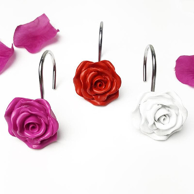 Shower Curtain Hooks Flower Decorative Bath Curtains Hooks Rings Rustproof Metal Bathroom Curtains Hooks for Shower Rods
Shower Curtain Hooks Flower Decorative Bath Curtains Hooks Rings Rustproof Metal Bathroom Curtains Hooks for Shower Rods