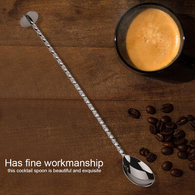 1Pc Stainless Steel Cocktail Spoon Beverage Coffee Mixing Layering Tool with Long HandleStainless Steel Cocktail Spoon
1Pc Stainless Steel Cocktail Spoon Beverage Coffee Mixing Layering Tool with Long HandleStainless Steel Cocktail Spoon