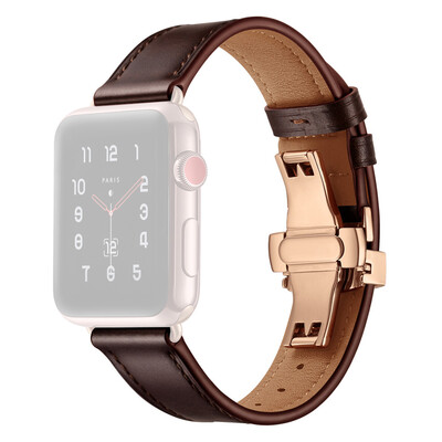 〖Follure〗Butterfly buckle Leather Wrist Watch Strap Band For IWatch Apple Watch 4 44mm BW
〖Follure〗Butterfly buckle Leather Wrist Watch Strap Band For IWatch Apple Watch 4 44mm BW