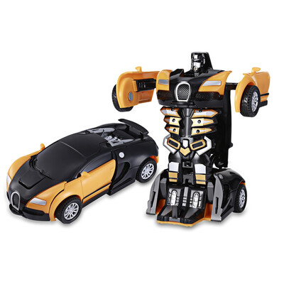 One Step Impact Deformation Car Mini Transformation Robot Toy