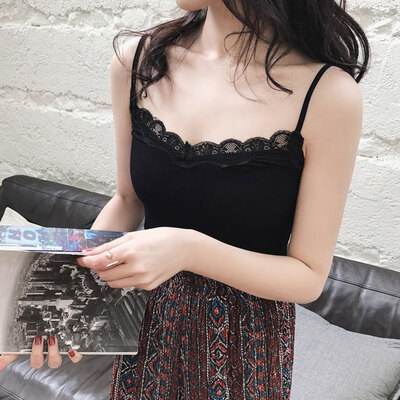 Women Summer Fashion All-match Concise Sexy Charming Slim Fit Lace Decor Camisoles Tops
Women Summer Fashion All-match Concise Sexy Charming Slim Fit Lace Decor Camisoles Tops