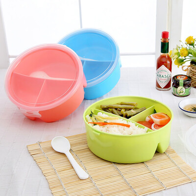 Portable Microwave Round Lunch Boxes for Kids with 3 Partition Grids Picnic Bento Food Container Storage with Spoon
Portable Microwave Round Lunch Boxes for Kids with 3 Partition Grids Picnic Bento Food Container Storage with Spoon