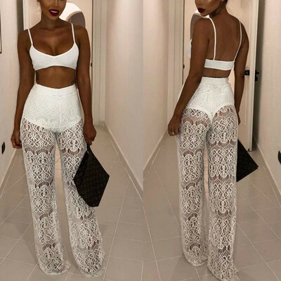 Women Strapless 2 Piece Outfits Sleeveless Deep V Tank Crop Top Long Pants Set Casual Jumpsuit Playsuit Romper Set
Women Strapless 2 Piece Outfits Sleeveless Deep V Tank Crop Top Long Pants Set Casual Jumpsuit Playsuit Romper Set