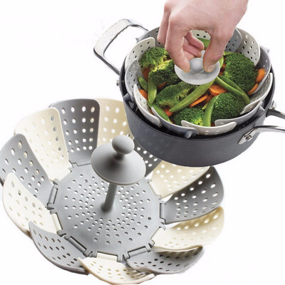 Silicone Food Steamer Folding Food Cooking Steamer Basket Fruit Vegetable Basket Kitchen Accessories
Silicone Food Steamer Folding Food Cooking Steamer Basket Fruit Vegetable Basket Kitchen Accessories