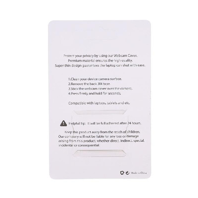 3PCS Webcam Cover Shutter Privacy Protector Plastic Slider Camera Cover Privacy Sticker for Webcam iPad iPhone Mac PC Laptops Mobi
3PCS Webcam Cover Shutter Privacy Protector Plastic Slider Camera Cover Privacy Sticker for Webcam iPad iPhone Mac PC Laptops Mobi