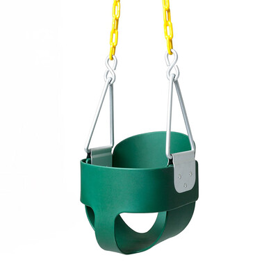 Ktaxon High Back Full Bucket Toddler Swing Seat with Plastic Coated Chains - Swing Set
Ktaxon High Back Full Bucket Toddler Swing Seat with Plastic Coated Chains - Swing Set