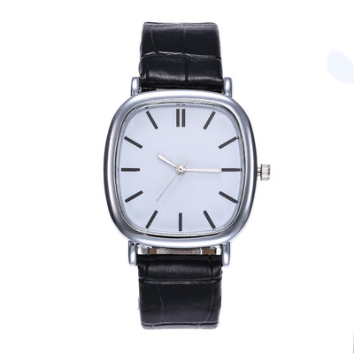 Couple fashion creative watch silver square shell simple men&women on the table quartz watch explosion section
Couple fashion creative watch silver square shell simple men&women on the table quartz watch explosion section
