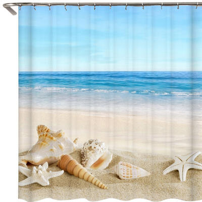 Greensen Polyester Beach Painting Shower Bath Curtain Waterproof Bathroom Curtain Hanging Hooks
Greensen Polyester Beach Painting Shower Bath Curtain Waterproof Bathroom Curtain Hanging Hooks