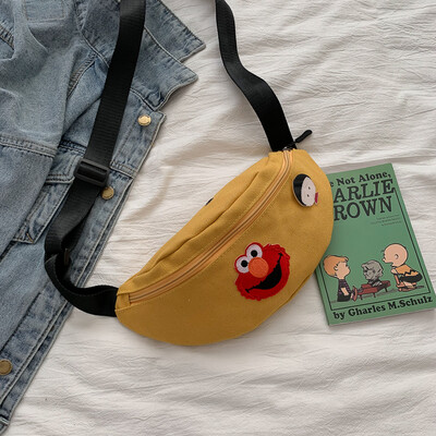 2019 new casual wild shoulder bag simple sports canvas pocket female cartoon cute Sesame Street Messenger bag
2019 new casual wild shoulder bag simple sports canvas pocket female cartoon cute Sesame Street Messenger bag