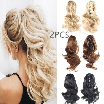 157" Claw Clip on Ponytail Hair Extension Long Wavy Synthetic Hair Blond Braid Ponytails Hairpiece Fashion Styling
157" Claw Clip on Ponytail Hair Extension Long Wavy Synthetic Hair Blond Braid Ponytails Hairpiece Fashion Styling