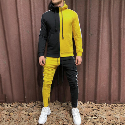 Toponeto Mens Autumn Patchwork Zipper Sweatshirt Top Pants Sets Sports Suit Tracksuit
Toponeto Mens Autumn Patchwork Zipper Sweatshirt Top Pants Sets Sports Suit Tracksuit