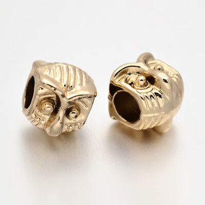 Cadmium Free & Nickel Free & Lead Free Unfading Alloy European Beads Large Hole Owl Beads Golden 11x95x105mm Hole 5mm
Cadmium Free & Nickel Free & Lead Free Unfading Alloy European Beads Large Hole Owl Beads Golden 11x95x105mm Hole 5mm