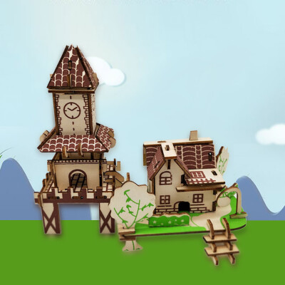 Tailored Kids 3D wooden DIY Houses Jigsaw Children Castle Construction Pattern Puzzle Toy
Tailored Kids 3D wooden DIY Houses Jigsaw Children Castle Construction Pattern Puzzle Toy