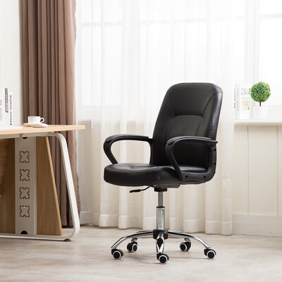 Gobestart Fashion Casual Lift Chair Office Work Chair Beauty Salon Chair Black