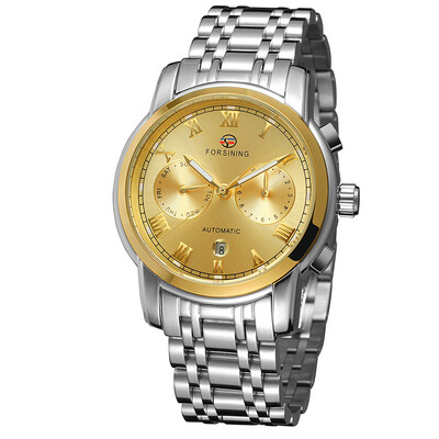 FORSINING genuine stainless steel waterproof week calendar mens automatic mechanical watch steel belt mens watch
FORSINING genuine stainless steel waterproof week calendar mens automatic mechanical watch steel belt mens watch
