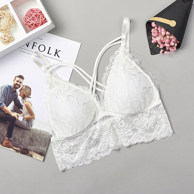 Womens Bra Lace Floral Padded Bralette Underwear Sexy Lady Bra Back Cross Closure Intimates
Womens Bra Lace Floral Padded Bralette Underwear Sexy Lady Bra Back Cross Closure Intimates
