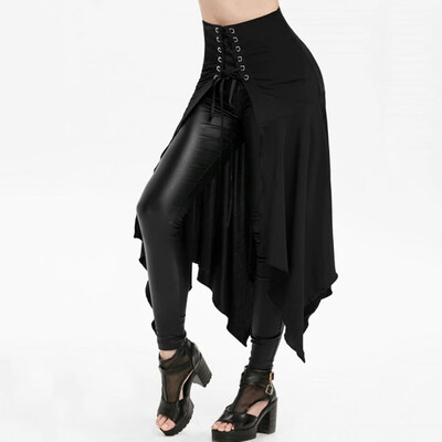 Roseonmyhand Women Halloween Gothic Punk Asymmetric Lace-up Slit Front Skirt A-Line Skirt
Roseonmyhand Women Halloween Gothic Punk Asymmetric Lace-up Slit Front Skirt A-Line Skirt