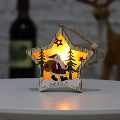 Home Decorations Christmas Tree Decoration Pendant Gift Round Deer Wooden Star Frame Pendant Holiday Decoration Lighting
Home Decorations Christmas Tree Decoration Pendant Gift Round Deer Wooden Star Frame Pendant Holiday Decoration Lighting