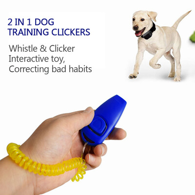 Dog Training Clickers 2 in 1 Whistle&Clicker Pet Training Tools with Wrist Strap Key Ring for Dogs Cats Pets
Dog Training Clickers 2 in 1 Whistle&Clicker Pet Training Tools with Wrist Strap Key Ring for Dogs Cats Pets