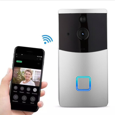 Smart Video Wireless WiFi Door Bell IR Visual Camera Record Security System Remote Door Bell CCTV Chime Phone APP Black & Silver
Smart Video Wireless WiFi Door Bell IR Visual Camera Record Security System Remote Door Bell CCTV Chime Phone APP Black & Silver