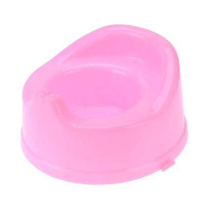 1pc Doll Accessory Plastic Toilet Replica Dollhouse Bathroom Furniture Kit