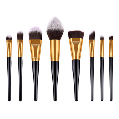 Toponeto 8PCS Cosmetic Makeup Brush Brushes Set Foundation Powder Eyeshadow