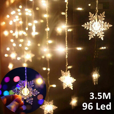 35m 96 Led Fairy String Lights Christmas Snowflake LED String Lights Snow Lights Christmas Tree Decorations
35m 96 Led Fairy String Lights Christmas Snowflake LED String Lights Snow Lights Christmas Tree Decorations