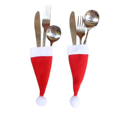 Christmas Decorations Christmas Hats Knife Fork Sets Christmas Hat Non-woven Caps Christmas Bottle Set Decorative Cloth Products
Christmas Decorations Christmas Hats Knife Fork Sets Christmas Hat Non-woven Caps Christmas Bottle Set Decorative Cloth Products