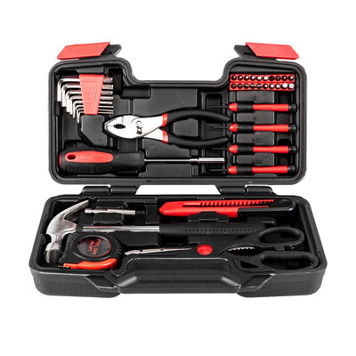 Ktaxon 39-Piece Home Use Hand Tool Set General Household Hand Tool Kit with Plastic Toolbox Storage Case Red
Ktaxon 39-Piece Home Use Hand Tool Set General Household Hand Tool Kit with Plastic Toolbox Storage Case Red