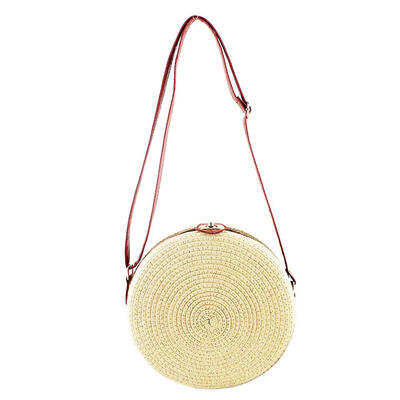 Vintage Beach Shoulder Messenger Handbags Women Woven Round Crossbody Bags
Vintage Beach Shoulder Messenger Handbags Women Woven Round Crossbody Bags