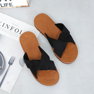 Pregnant women summer ins slippers outside wearing tendon bottom fashion slip net red Korean version of flat Harajuku tide slipper
Pregnant women summer ins slippers outside wearing tendon bottom fashion slip net red Korean version of flat Harajuku tide slipper