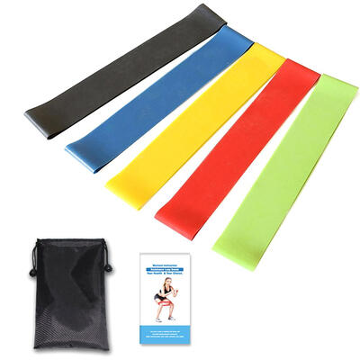 5pcs Resistance Loop Bands Elastic Pull Rope Latex Yoga Exercise Expander