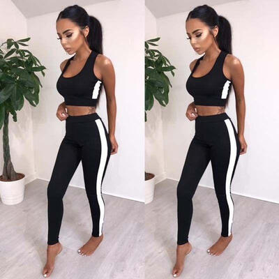 Women Yoga Bra Pants Sportwear Jumpsuit Set Gym Workout Running Fitness Leggings
Women Yoga Bra Pants Sportwear Jumpsuit Set Gym Workout Running Fitness Leggings