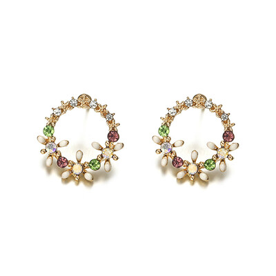 New Summer Elegant Big Circle Flower Stud Earrings For Women Fashion Simulated Pearl Rhinestone Earring Boucle Doreille
New Summer Elegant Big Circle Flower Stud Earrings For Women Fashion Simulated Pearl Rhinestone Earring Boucle Doreille