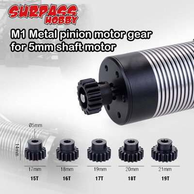 Siaonvr SURPASSHOBBY M1 5mm 15T 16T 17T 18T 19T Metal Pinion Gear for 18 RC Car Truck
Siaonvr SURPASSHOBBY M1 5mm 15T 16T 17T 18T 19T Metal Pinion Gear for 18 RC Car Truck