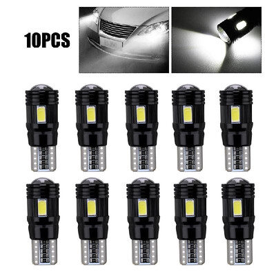 10Pcs T10 Led Bulbs 12V 6SMD 5730 Led Light Bulb 6LED White Ultra Bright Lamp for Car Interior Dome Map Door Courtesy License Plat
10Pcs T10 Led Bulbs 12V 6SMD 5730 Led Light Bulb 6LED White Ultra Bright Lamp for Car Interior Dome Map Door Courtesy License Plat