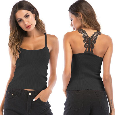 Sexy Women Strappy Knit Tank Top Solid Color Crochet Lace Splice Sleeveless T-Shirt Summer Vest Camis Top
Sexy Women Strappy Knit Tank Top Solid Color Crochet Lace Splice Sleeveless T-Shirt Summer Vest Camis Top