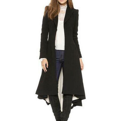 Fashion Womens Victorian Trench Coats Lapel Ruffled Swallowtail Woolen Overcoat
Fashion Womens Victorian Trench Coats Lapel Ruffled Swallowtail Woolen Overcoat