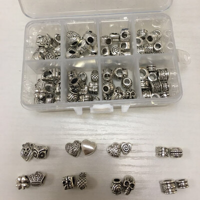 Nbeads® Tibetan Style Alloy European Beads Large Hole Beads Mixed Shape Antique Silver Box 110x70x30mm
Nbeads® Tibetan Style Alloy European Beads Large Hole Beads Mixed Shape Antique Silver Box 110x70x30mm