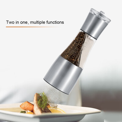 Greensen 2 in 1 Solid Seasoning Tool Pepper Grinder Salt Dining Table Pre Filled Crusher Abrader Salt Crusher Salt Abrader
Greensen 2 in 1 Solid Seasoning Tool Pepper Grinder Salt Dining Table Pre Filled Crusher Abrader Salt Crusher Salt Abrader